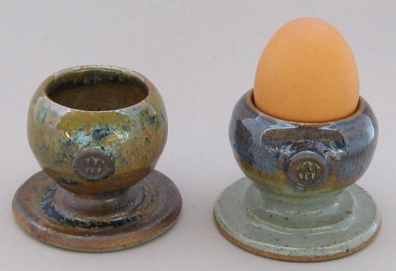ceramic egg cups pottery egg holders