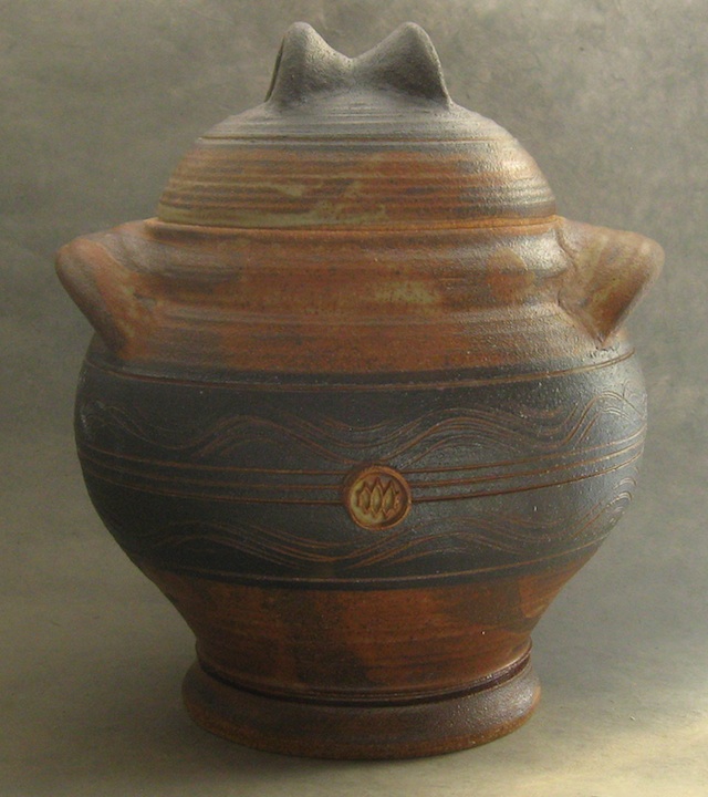 stoneware cannister pottery crock
